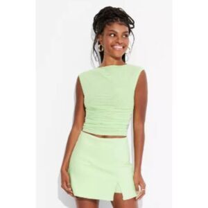 Wild Fable- Women's Short Sleeve Boat Neck Mesh Top- XXS